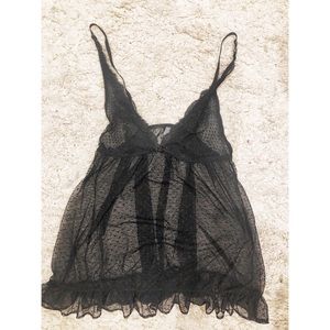 Lace sleep chemise from Anthropologie.